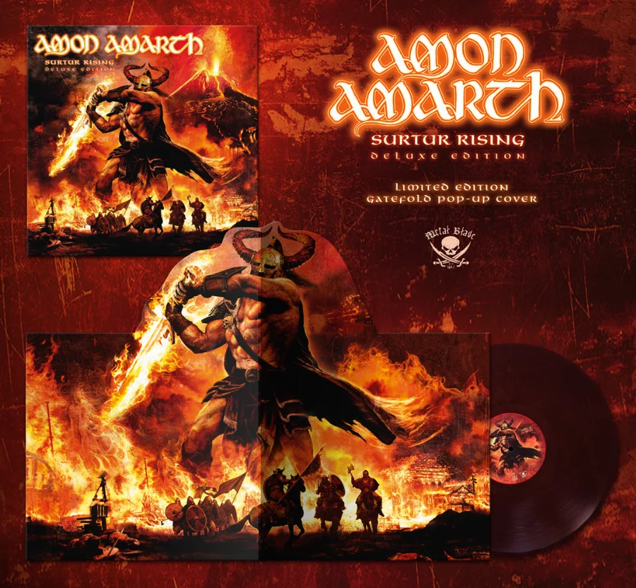 LP - Surtur Rising (Pop-Up, Burgundy Royal Blue Marbled)