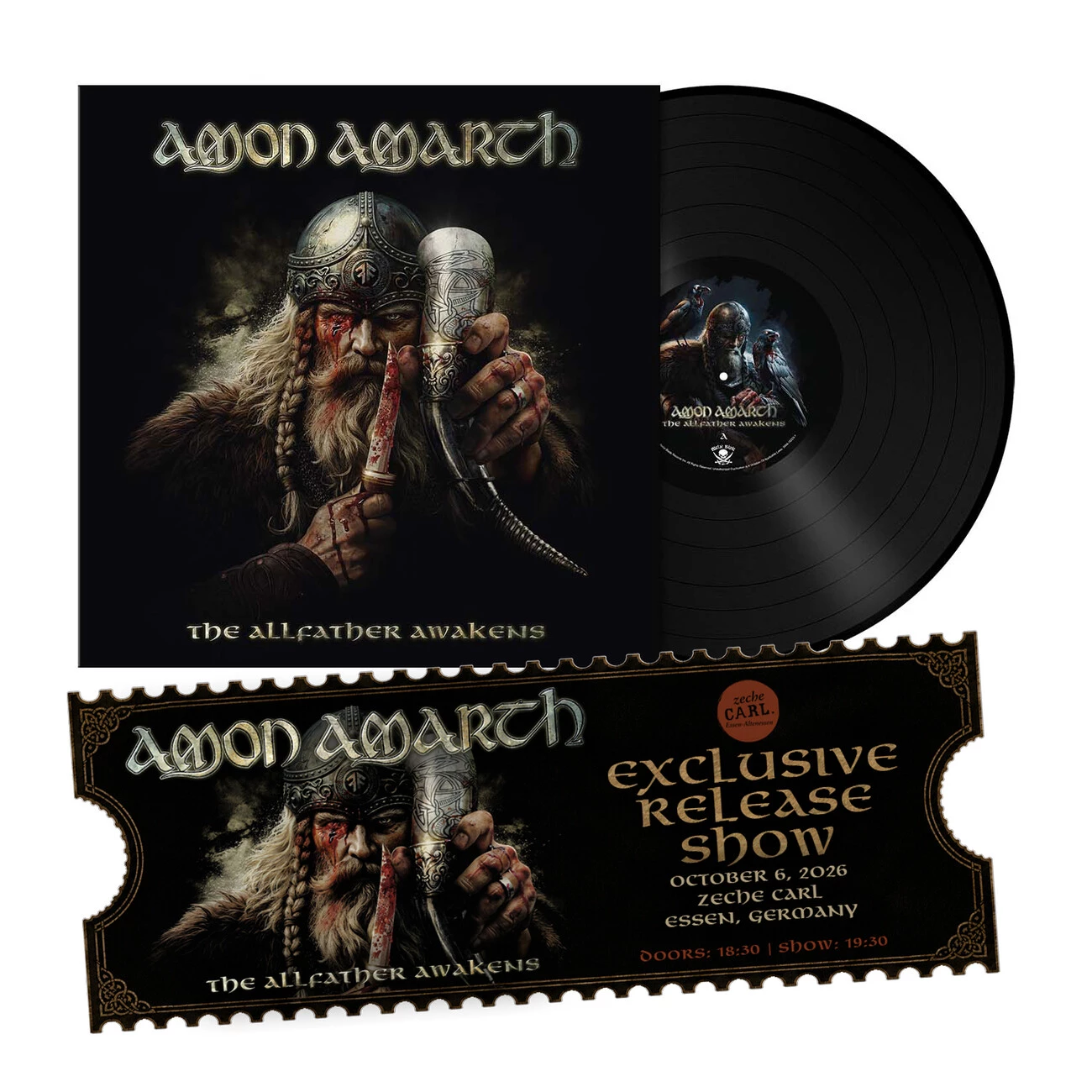 LP/TICKET BUNDLE - The Allfather Awakens (Raven Black Vinyl + exclusive Release Show)