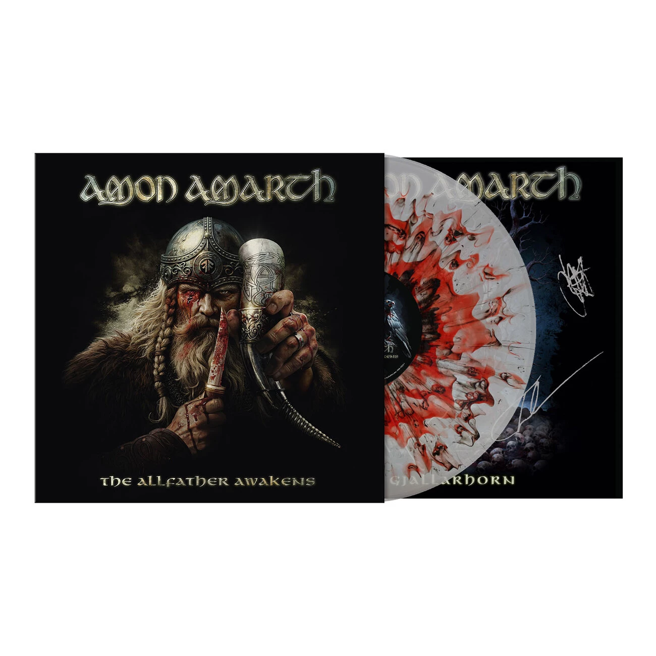 LP - The Allfather Awakens (Pagan Bloodbath Vinyl) + Art Print